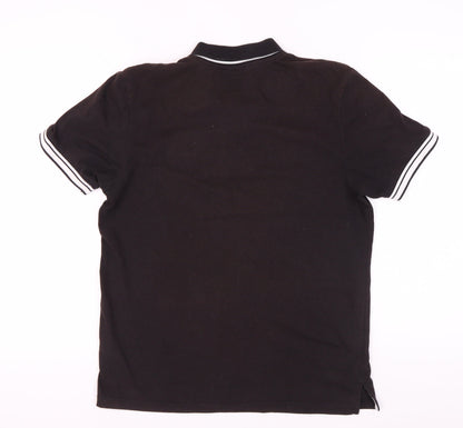 Lonsdale Men's Black Polo Shirt M