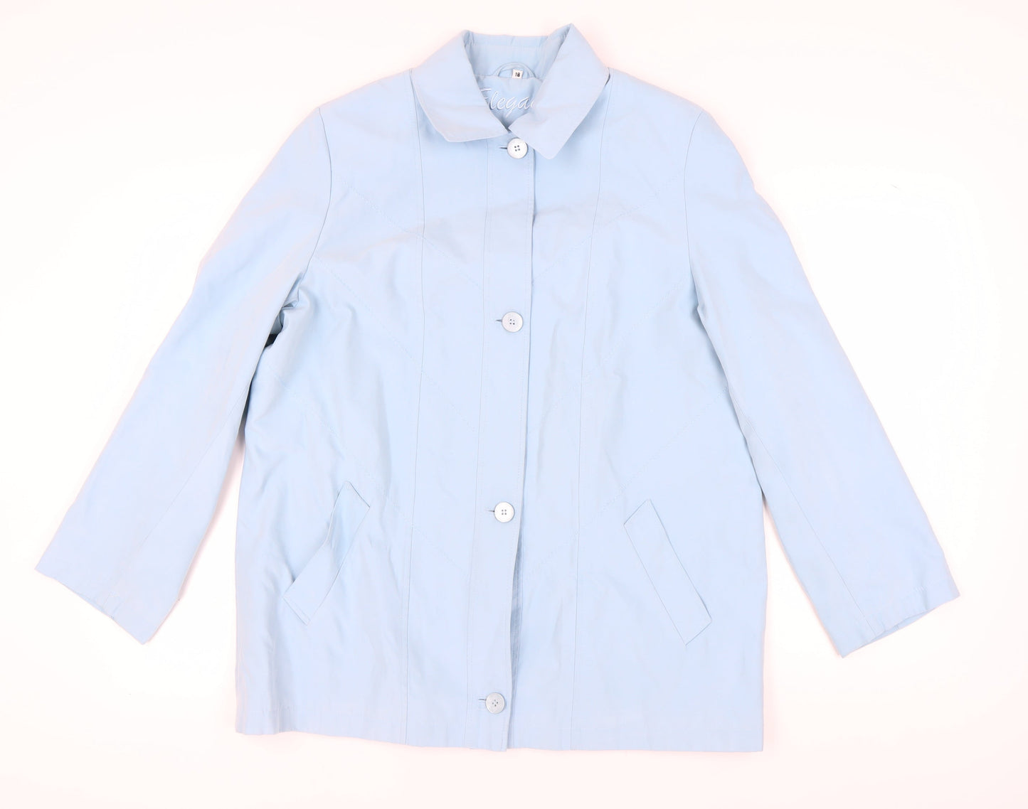Womens UK Size 18 Eleganzé Blue Basic Jacket