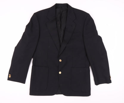 Mens UK Size 38 St Michael Regular Black Suit Jacket