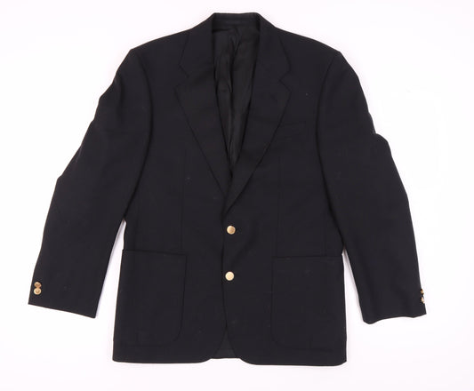 Mens UK Size 38 St Michael Regular Black Suit Jacket