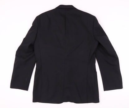 Mens UK Size 38 St Michael Regular Black Suit Jacket