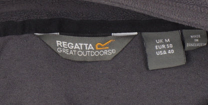 Mens UK Size M Regatta Black 1/4 Zip Sweatshirt