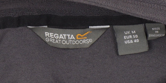 Mens UK Size M Regatta Black 1/4 Zip Sweatshirt