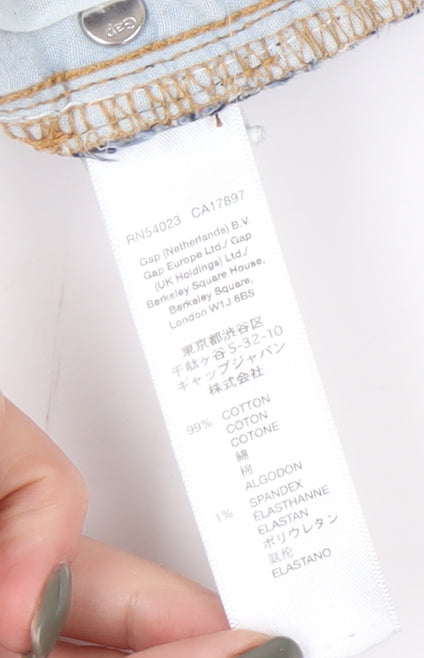 Gap Women's Blue Cut-Off Denim Shorts Size 10