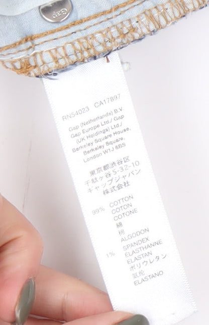 Gap Women's Blue Cut-Off Denim Shorts Size 10