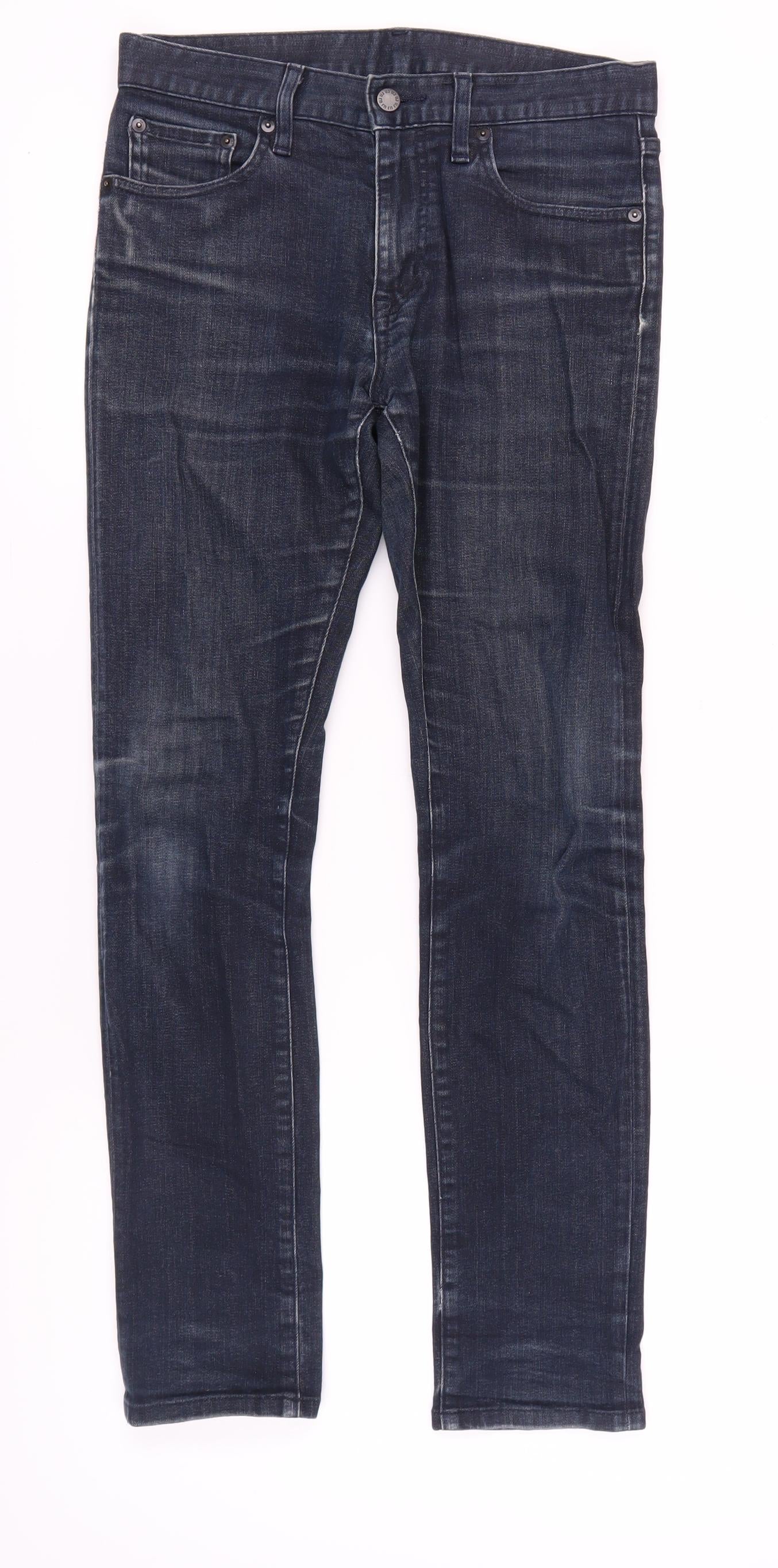 Uniqlo Women's Blue Skinny Jeans Size 10