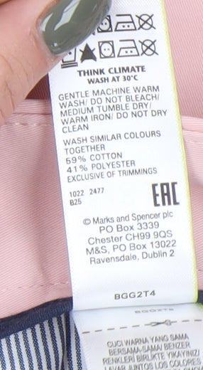 Womens UK Size 20 Marks and Spencer   Pink Trousers