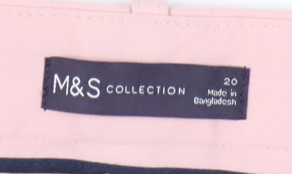 Womens UK Size 20 Marks and Spencer   Pink Trousers