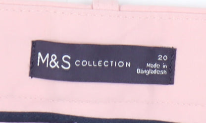 Womens UK Size 20 Marks and Spencer   Pink Trousers