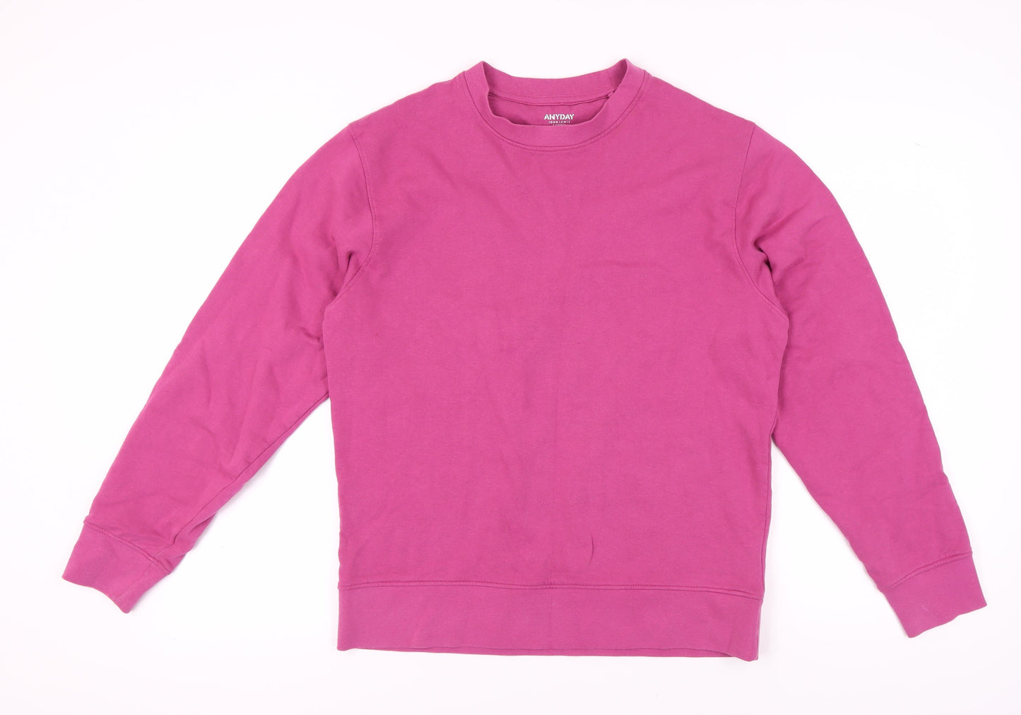 ANYDAY John Lewis Men's Pink Crew Neck Sweatshirt L
