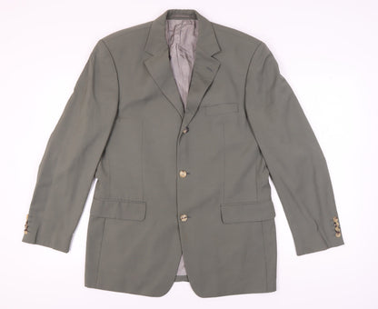 Mens UK Size 40 HUGO BOSS Regular Green Suit Jacket