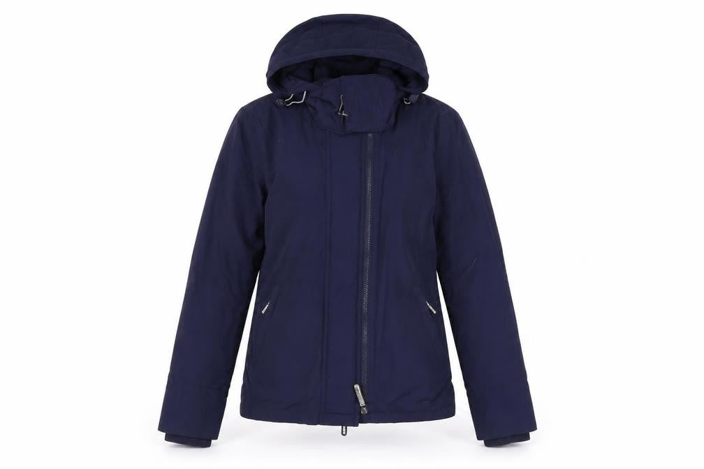 Womens UK Size 8 Superdry Blue Windbreaker Coat