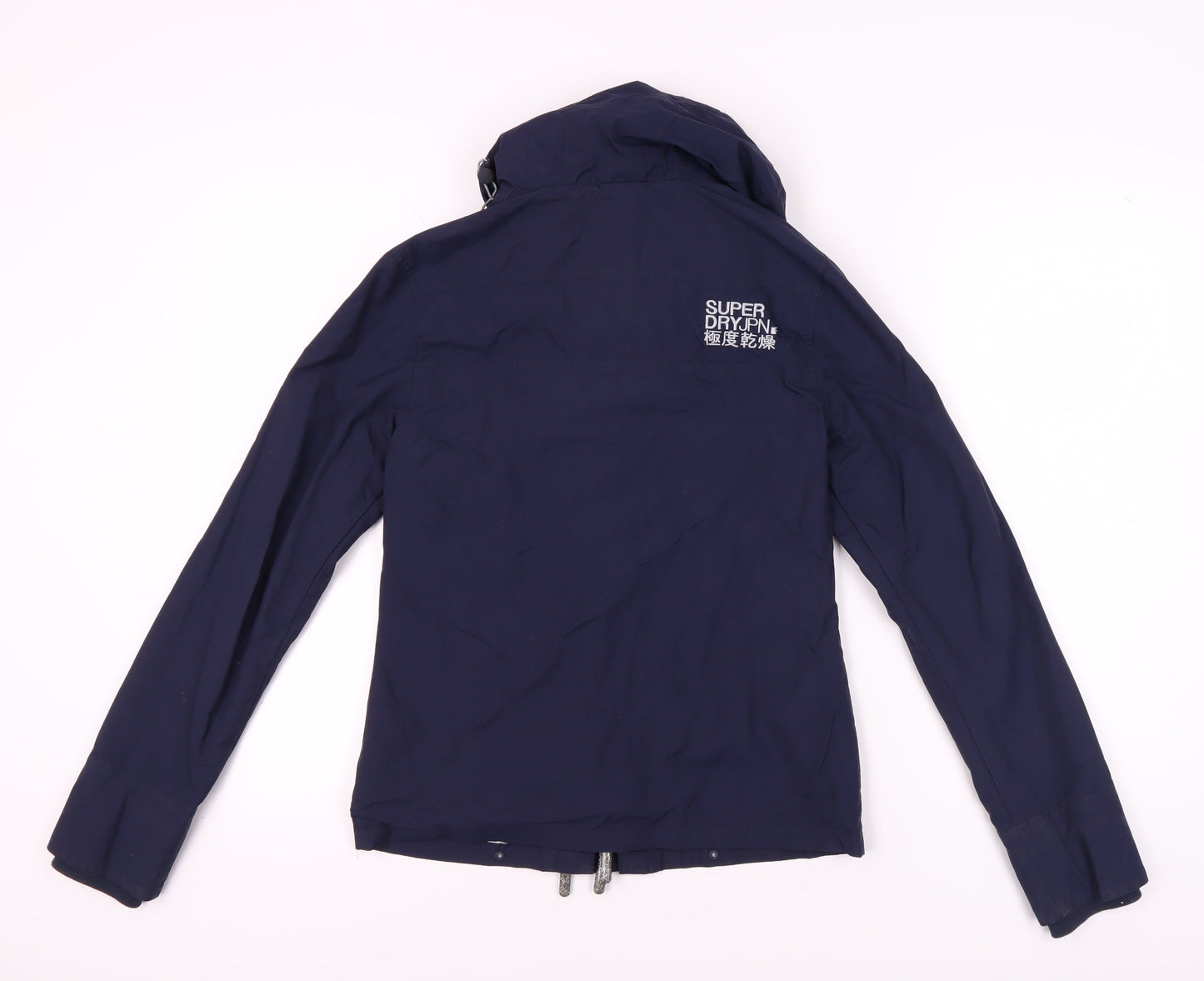 Womens UK Size 8 Superdry Blue Windbreaker Coat