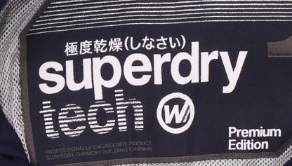 Womens UK Size 8 Superdry Blue Windbreaker Coat