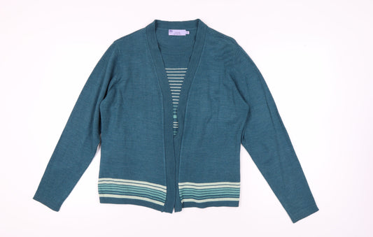 Womens UK Size M Honor Millburn Blue Cardigan Jumper
