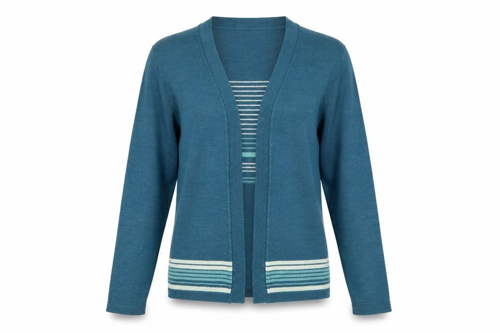Womens UK Size M Honor Millburn Blue Cardigan Jumper