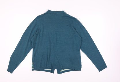 Womens UK Size M Honor Millburn Blue Cardigan Jumper