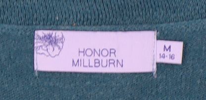 Womens UK Size M Honor Millburn Blue Cardigan Jumper