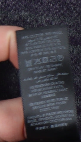 Jeff Banks Men's Purple Geometric Knit Jumper 2XL