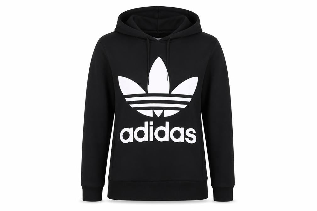Womens UK Size 8 adidas Black Pullover Hoodie