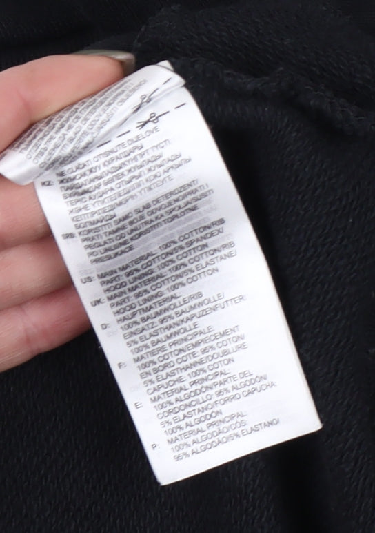 Adidas Women's Black Logo Pullover Hoodie Size 8