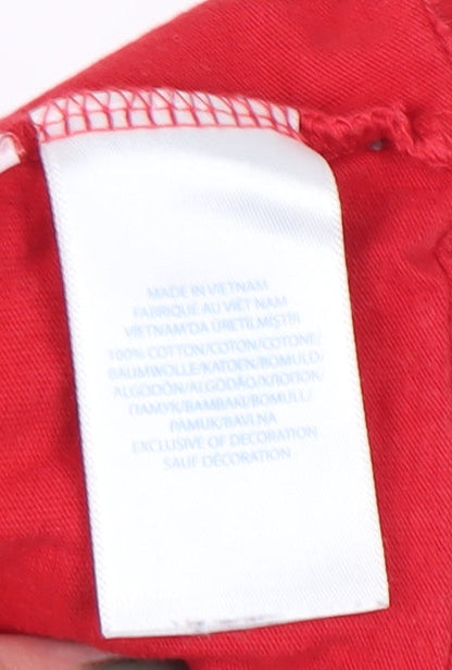 Ralph Lauren Unisex Baby Red Long Sleeve T-Shirt 6 Months