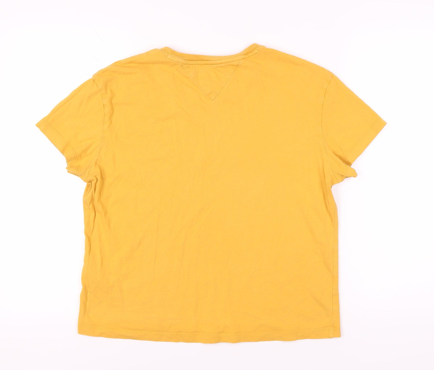 Unisex Adults UK Size M Tommy Jeans Yellow Basic T-Shirt