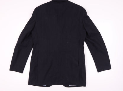 Austin Reed Men's Blue Striped Blazer Jacket M Long