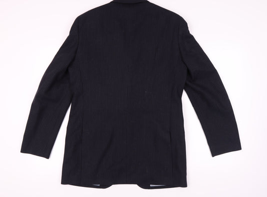 Austin Reed Men's Blue Striped Blazer Jacket M Long