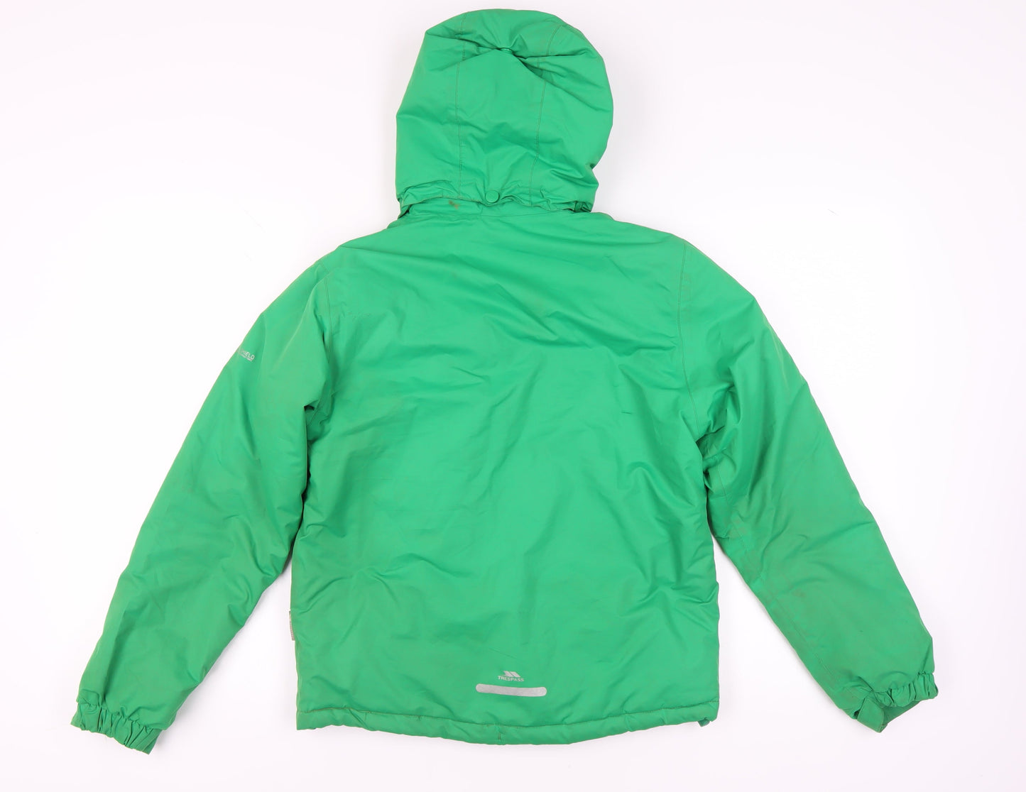 Trespass Boys Green Puffer Jacket 11-12 Years Waterproof