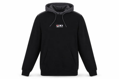 Mens UK Size M FILA Black Pullover Hoodie