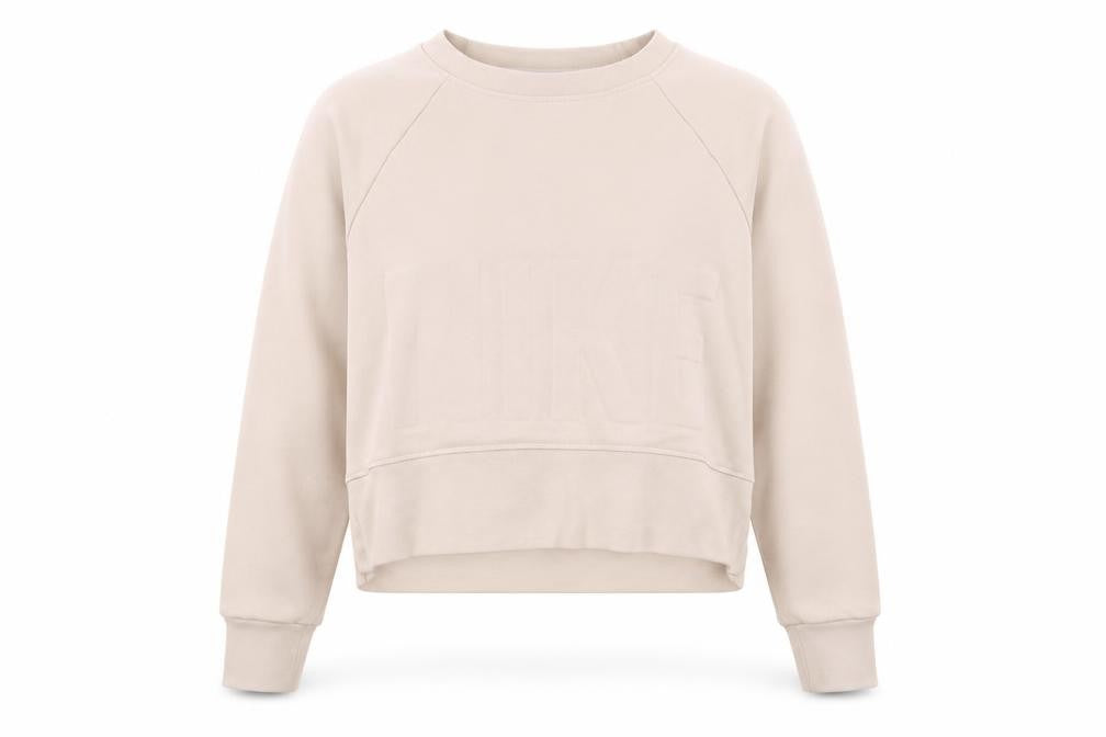 Womens UK Size XS Nike Beige Pullover Sweatshirt