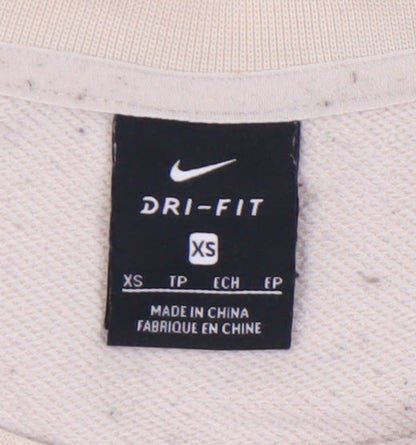 Nike Women's Beige Pullover Crew Neck Sweatshirt XS