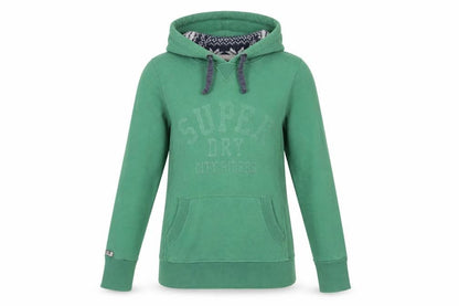 Womens UK Size XS Superdry Green Pullover Hoodie