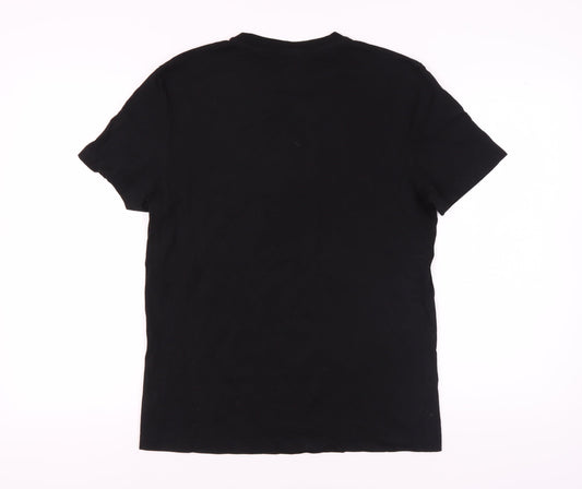 Marvel Men's Black L Spider-Man Logo T-Shirt