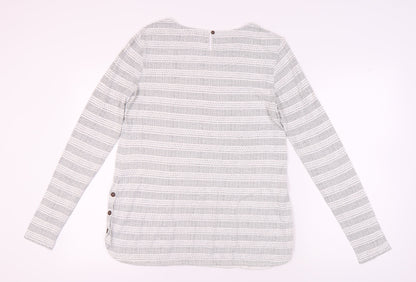 Fat Face Women's Ivory Striped Long Sleeve T-Shirt