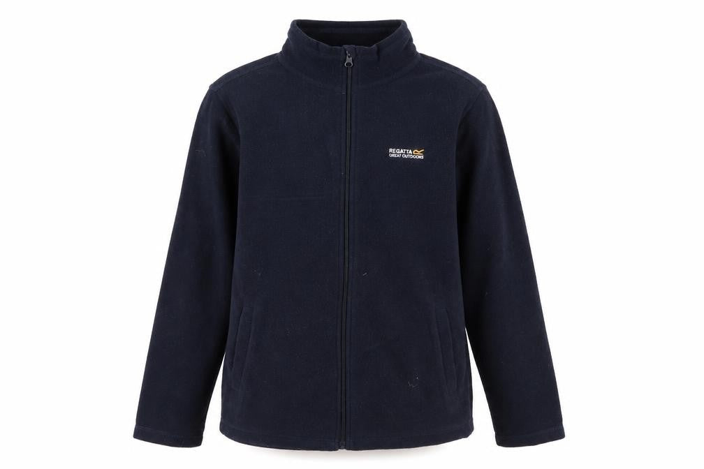 Front view of Regatta boys’ blue basic jacket 13-14 years