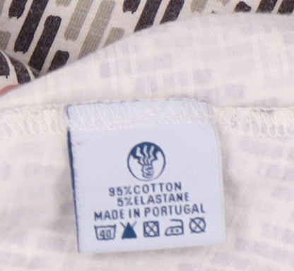 Fat Face Women's Chevron Cotton Dress Size 12