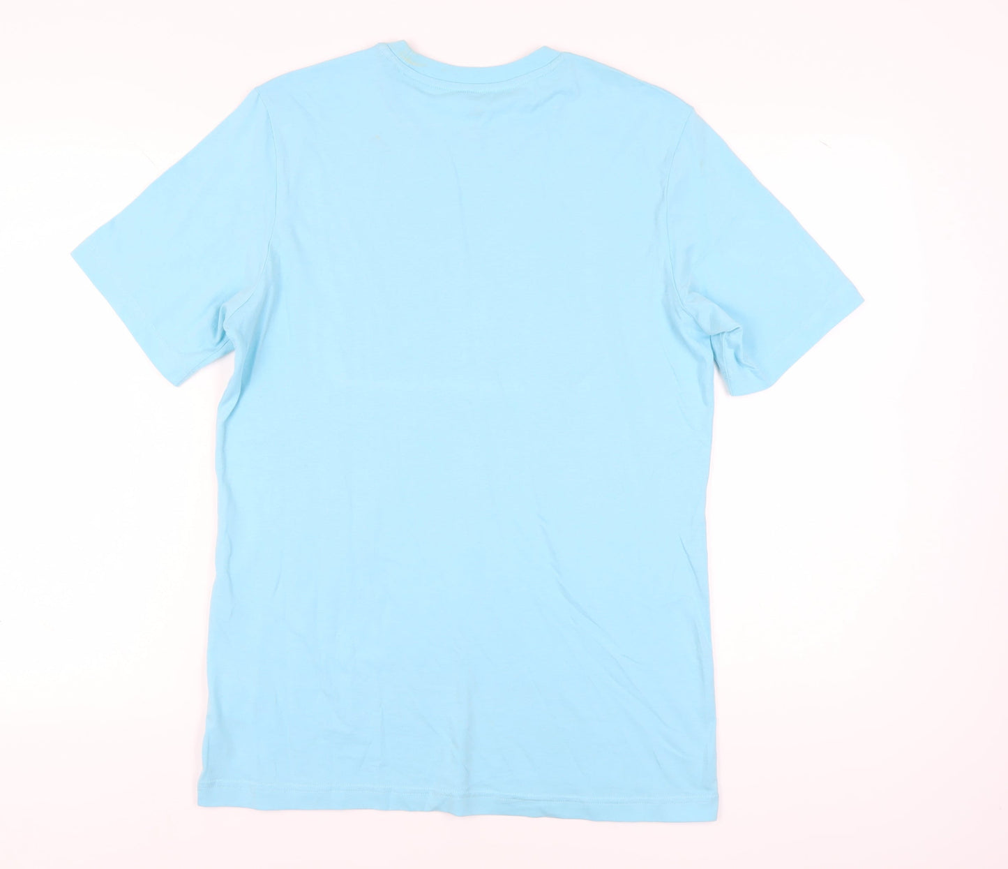 Adidas Men's Blue Graphic Print T-Shirt, Size S