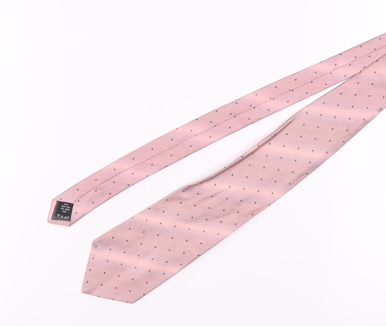Valentino Men's Pink Silk Polka Dot Tie