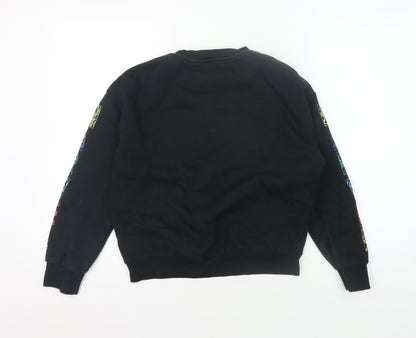 Marks and Spencer Marvel Boys Black Graphic Sweatshirt 10-11 Years