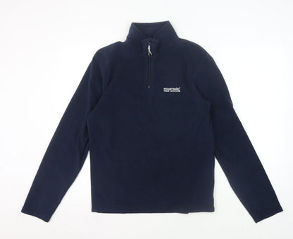 Mens UK Size S Regatta Great Outdoors Blue 1/4 Zip Sweatshirt