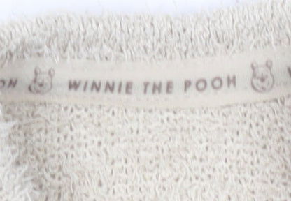 Disney Baby Beige Winnie the Pooh Unisex Pullover Jumper 6-9 Months