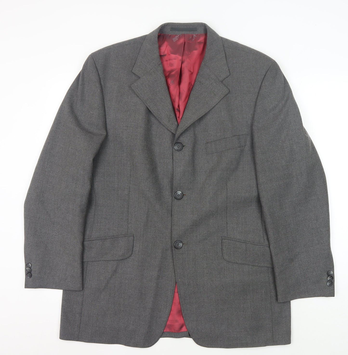 Mens UK Size 40 Jeff Banks Regular Grey Suit Jacket