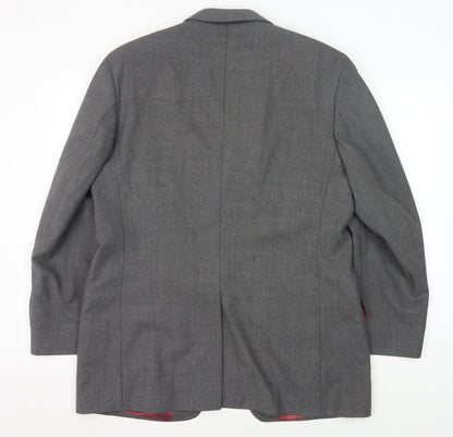Mens UK Size 40 Jeff Banks Regular Grey Suit Jacket