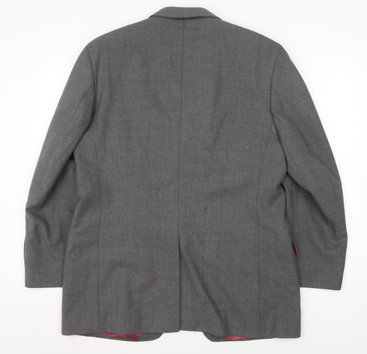 Mens UK Size 40 Jeff Banks Regular Grey Suit Jacket