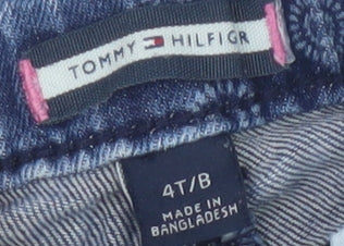 Tommy Hilfiger Girls Blue Jeans 4 Years Slim Casual