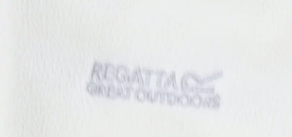 Regatta Girls Ivory Fleece Sweatshirt, Size 4 Plus, Half Zip