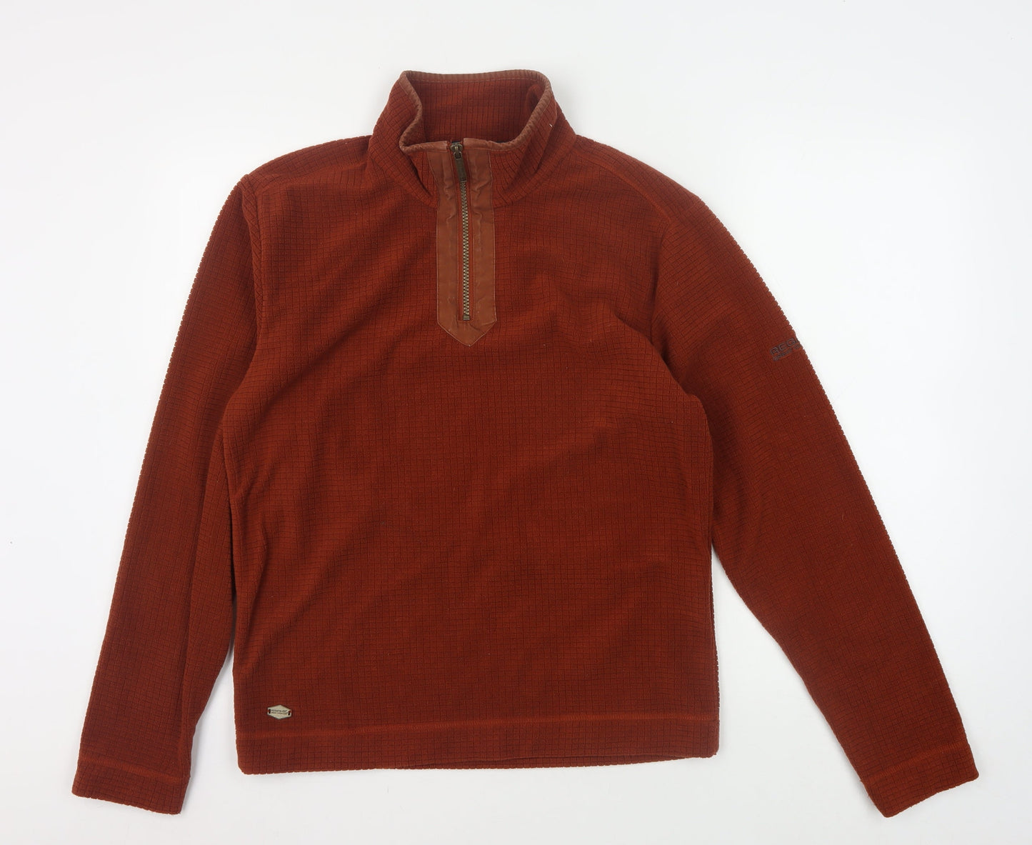 Mens UK Size S Regatta Brown 1/2 Zip Sweatshirt