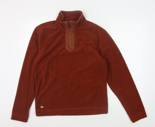 Mens UK Size S Regatta Brown 1/2 Zip Sweatshirt